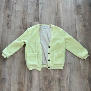 Urban Outfitters Sherpa Teddy Cardigan Size Medium